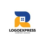 画像3: Rと家が融合したのロゴ (3)