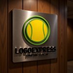 画像5: テニスボールロゴ (5)