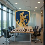 画像9: 雄叫びを上げる狼と盾の高級感ロゴ (9)