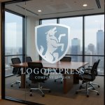 画像11: 雄叫びを上げる狼と盾の高級感ロゴ (11)