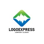 画像1: 山と谷、自然が彩るダイヤモンドロゴ (1)