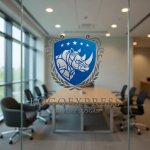 画像9: 力強く堂々としたサイと盾のエンブレムロゴ (9)