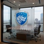 画像11: 力強く堂々としたサイと盾のエンブレムロゴ (11)