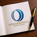 画像6: Oの流線型とグローバルな繋がりロゴ (6)