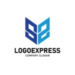 画像1: Sと2（またはZ）が信頼と革新の幾何学ロゴ (1)