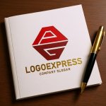 画像6: AとG情熱と成長の六角形ロゴ (6)