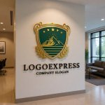 画像10: 山と星のエンブレムロゴ (10)