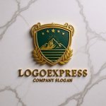 画像13: 山と星のエンブレムロゴ (13)