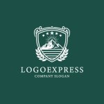 画像4: 山と星のエンブレムロゴ (4)