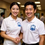 画像14: 雄大な山々と王冠が輝くの紋章ロゴ (14)