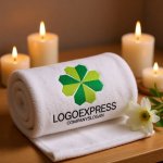 画像5: ハートの葉が織りなす四つ葉のクローバーロゴ (5)