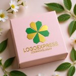 画像10: ハートの葉が織りなす四つ葉のクローバーロゴ (10)