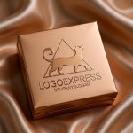 画像14: 三角形とエレガントな猫のロゴ (14)