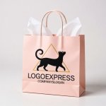 画像6: 三角形とエレガントな猫のロゴ (6)