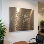 画像7: 翼を持つ獅子と王冠が輝く高級感ロゴ (7)