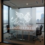 画像11: 翼を持つ獅子と王冠が輝く高級感ロゴ (11)