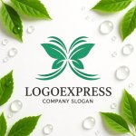 画像9: 自然と美を象徴する蝶ロゴ (9)