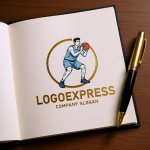 画像6: バスケットボール選手のロゴ (6)