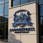 画像8: Mオートバイと盾が示すのエンブレムロゴ (8)