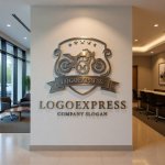 画像10: Mオートバイと盾が示すのエンブレムロゴ (10)