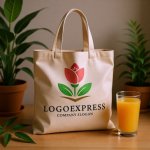 画像8: 咲き誇る花と葉、大地が示すのロゴ (8)