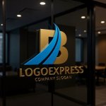 画像15: Bのスピードと成長の流線型ロゴ (15)