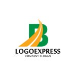 画像3: Bのスピードと成長の流線型ロゴ (3)