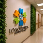 画像15: 花咲く笑顔の歯のロゴ (15)