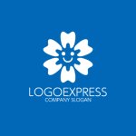 画像4: 花咲く笑顔の歯のロゴ (4)