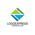 画像1: ダイヤモンドの自然風景のロゴ (1)