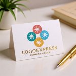 画像16: カラフルな星が輝くのロゴ (16)