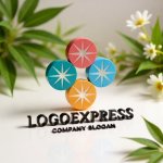 画像12: カラフルな星が輝くのロゴ (12)