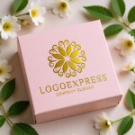 画像10: 優雅な葉自然と調和の円形ロゴ (10)