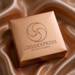 画像14: 葉っぱと渦巻のオーガニック円形ロゴ (14)