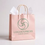 画像6: 葉っぱと渦巻のオーガニック円形ロゴ (6)