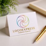 画像16: カラフルな渦巻きのロゴ (16)