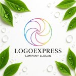 画像9: カラフルな渦巻きのロゴ (9)