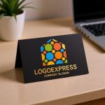 画像6: カラフルなドットの家ロゴ (6)