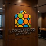 画像9: カラフルなドットの家ロゴ (9)