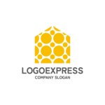 画像3: カラフルなドットの家ロゴ (3)