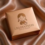 画像14: 笑顔の女の子とティーカップのロゴ (14)