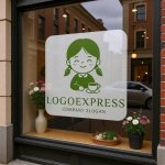 画像7: 笑顔の女の子とティーカップのロゴ (7)