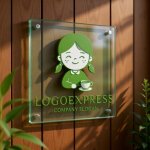 画像11: 笑顔の女の子とティーカップのロゴ (11)