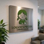 画像13: 笑顔の女の子とティーカップのロゴ (13)