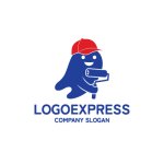 画像1: 陽気なペイントキャラクターロゴ (1)