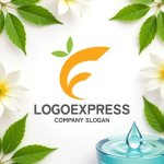 画像9: 葉っぱが添えられたF字のフレッシュロゴ (9)