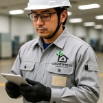 画像5: 葉っぱの煙突があるエコハウスロゴ (5)