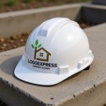 画像7: 葉っぱの煙突があるエコハウスロゴ (7)