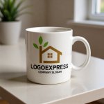 画像12: 葉っぱの煙突があるエコハウスロゴ (12)