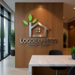 画像13: 葉っぱの煙突があるエコハウスロゴ (13)